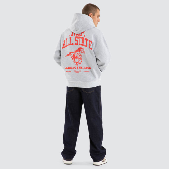Pack Box Fit Hoodie Grey Marle