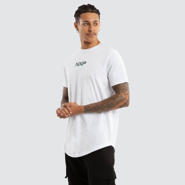Buzz Dual Curved Tee White