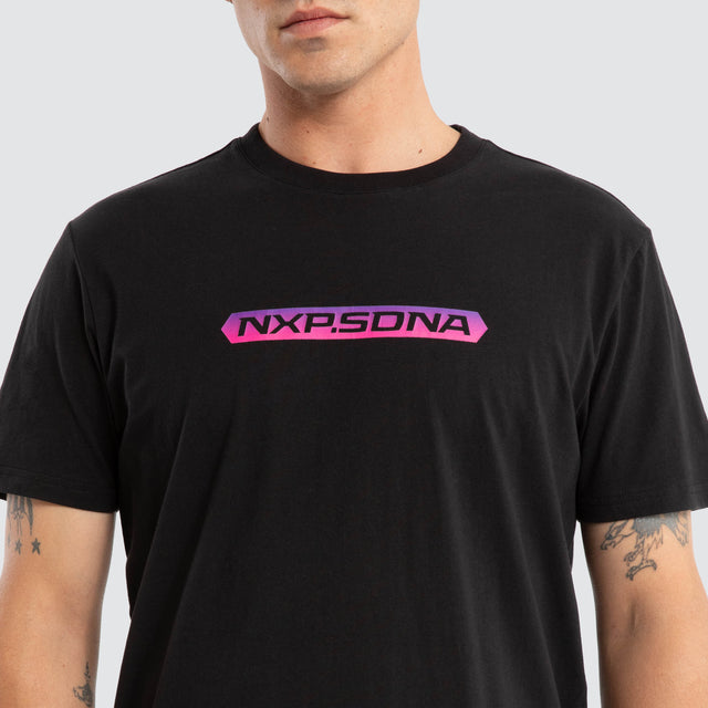 Score Dual Curved Tee Jet Black