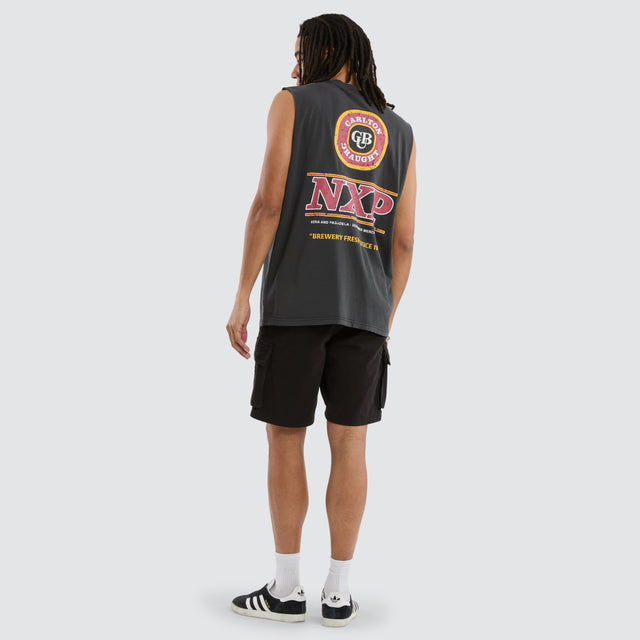 Carlton Draught Comical Relaxed Muscle Pigment Black
