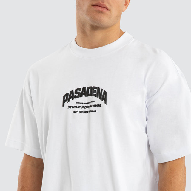 model wears Strive Raptor Tee Optical White T-Shirts White - image 5