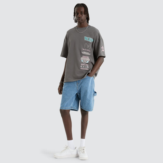 Remain Loopback Raptor Tee Charcoal