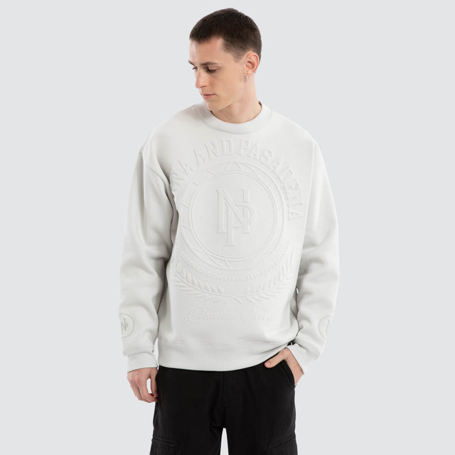 Boss Box Fit Sweater Glacier Grey/Castlerock