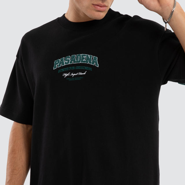 model wears Balance Raptor Tee Jet Black T-Shirts Black - image 4