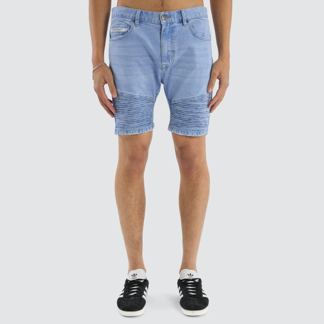model wears Spitfire Shorts Elgin Blue Shorts Blue - image 4