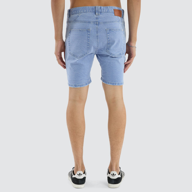 model wears Spitfire Shorts Elgin Blue Shorts Blue - image 5