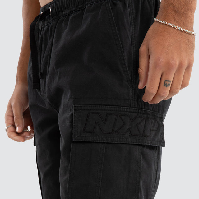 League Cargo Short Black
