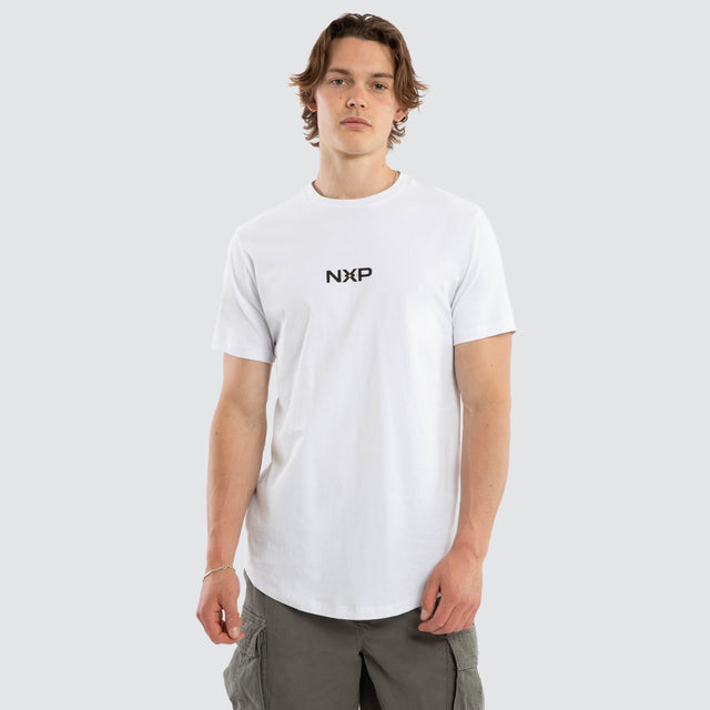Combat Dual Curved Tee Optical White