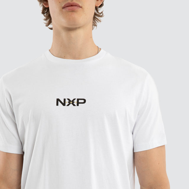 Combat Dual Curved Tee Optical White