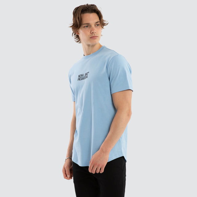 Journey Dual Curved Tee Blue Bell