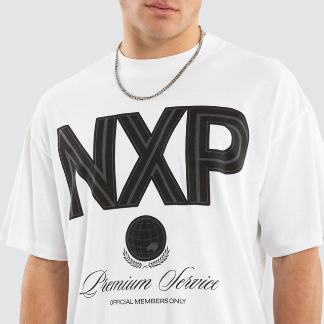 Bank Raptor Tee Optical White