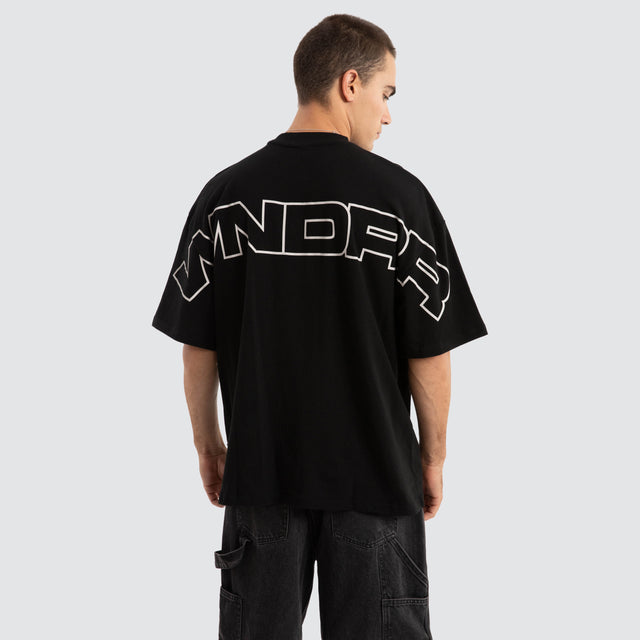 model wears Patron Heavy Weight Tee Black T-Shirts Black - image 1