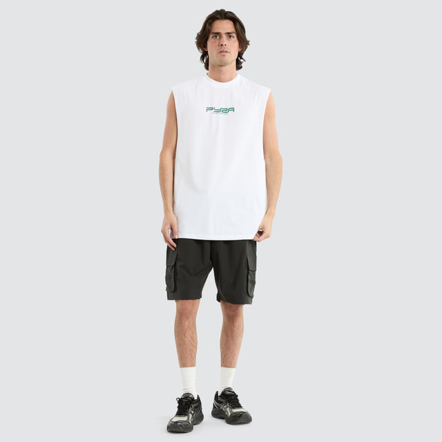 model wears Studios Tank White Tanks White - image 2