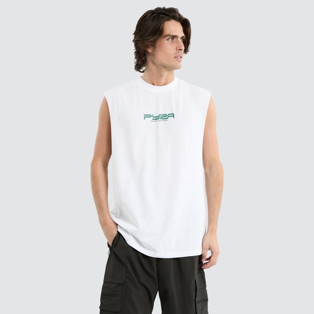 model wears Studios Tank White Tanks White - image 3