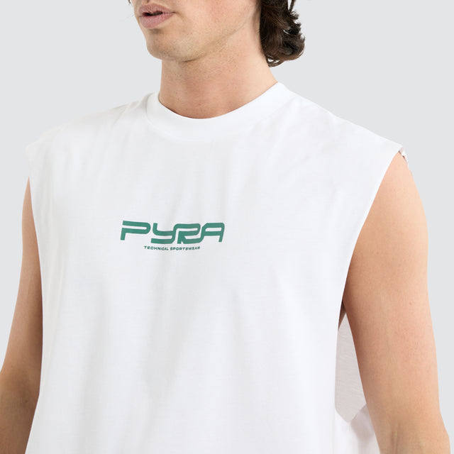 model wears Studios Tank White Tanks White - image 4