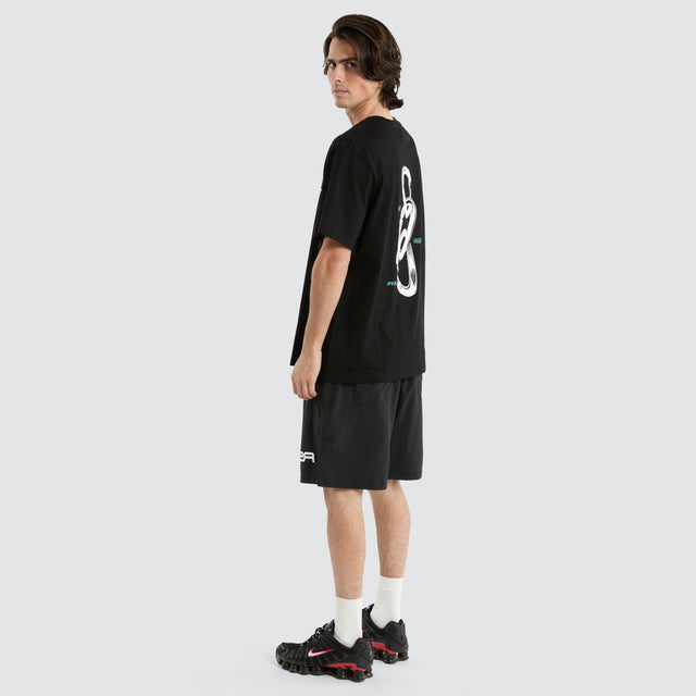 Carabiner Tee Black