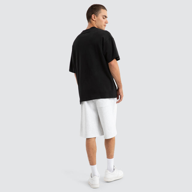 model wears Supply Loopback Raptor Tee Jet Black T-Shirts Black - image 2