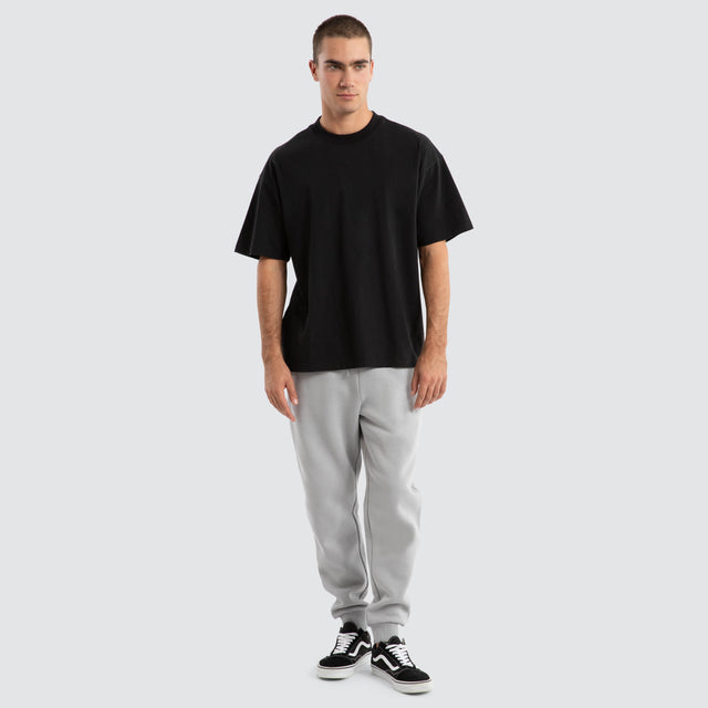 model wears Supply Skinny Trackpant Alloy Trackpants Grey - image 2