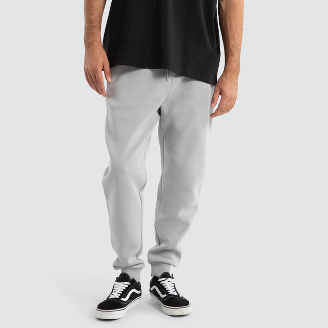 model wears Supply Skinny Trackpant Alloy Trackpants Grey - image 1