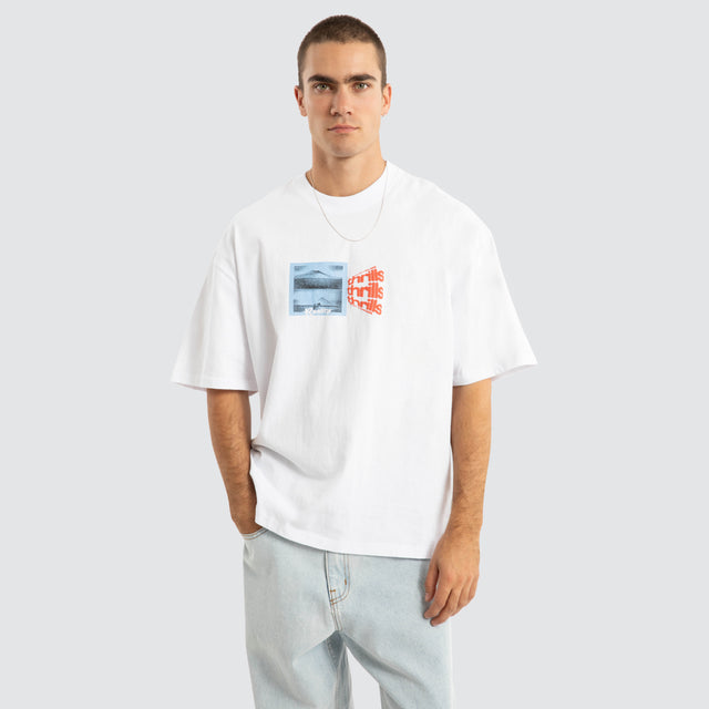 model wears Dream Reality Oversize Tee White T-Shirts White - image 5