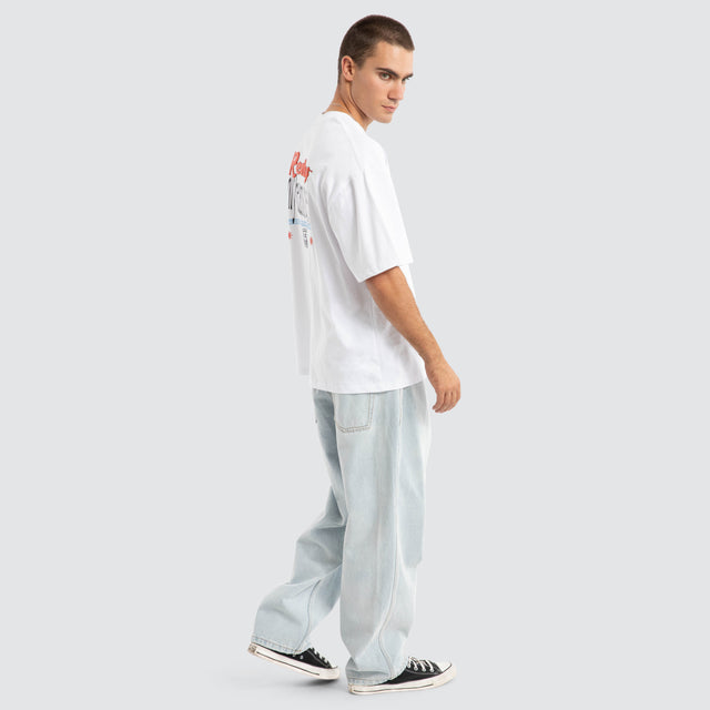 model wears Dream Reality Oversize Tee White T-Shirts White - image 4