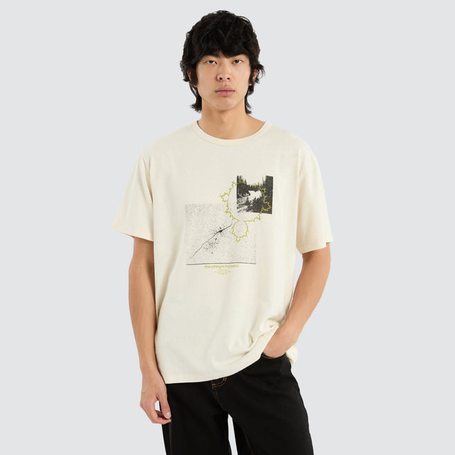model wears Hemp Transformation Merch Tee Unbleached White T-Shirts Off-White - image 1