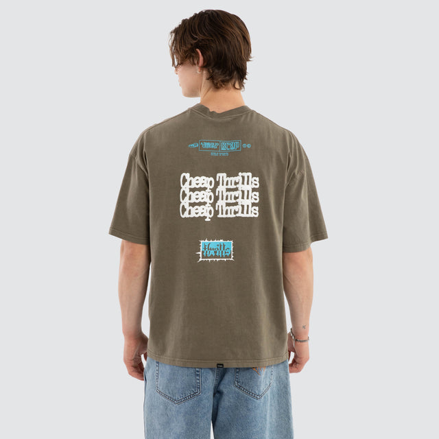 Cheap Thrills Oversize Tee Tarmac