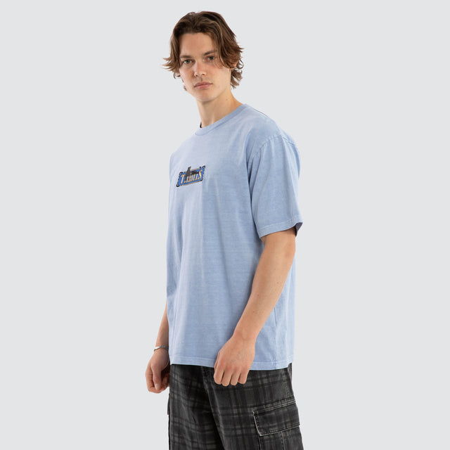 Pit Stop Oversize Fit Tee Cornflower Blue