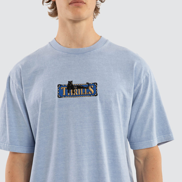 Pit Stop Oversize Fit Tee Cornflower Blue