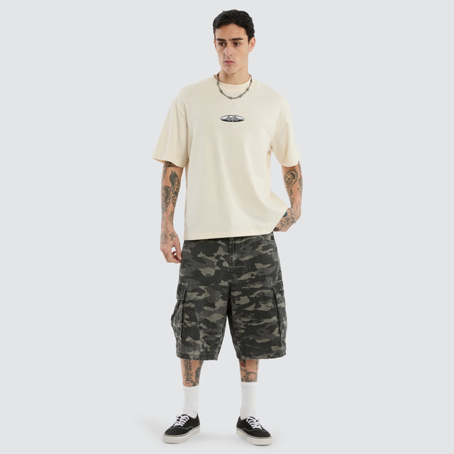 Lifted Spirits Embro Box Tee Unbleached