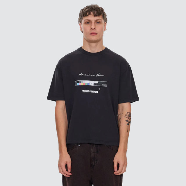 Adorned In Nature Box Tee Black