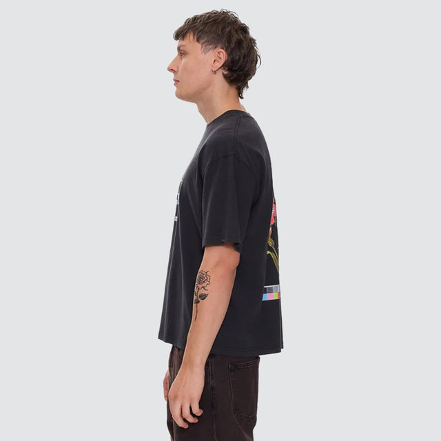 Adorned In Nature Box Tee Black