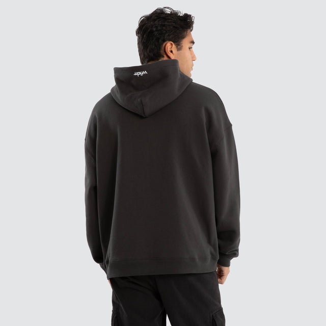 Tone Relaxed Hoodie Faded Black