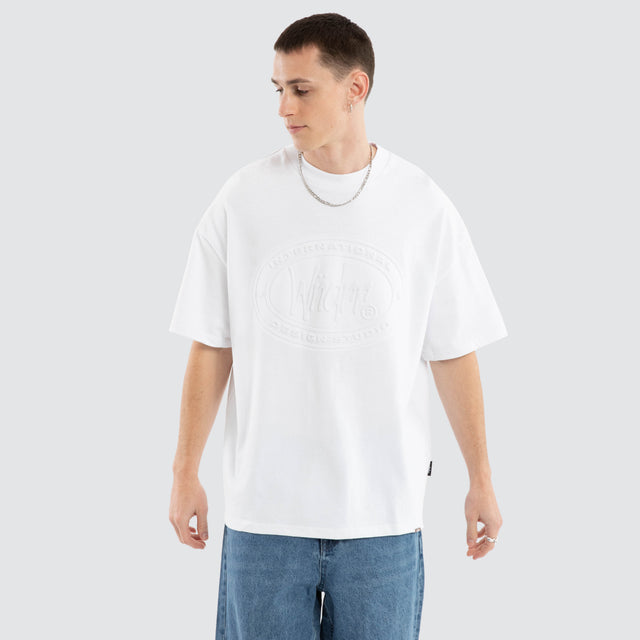 model wears Minted Heavy Weight Tee White T-Shirts White - image 1