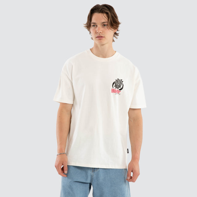 Skyline Box Fit Tee Off White