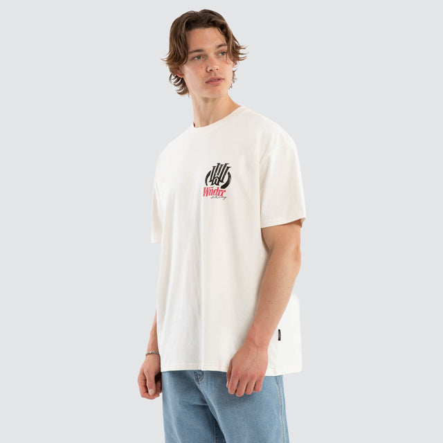 Skyline Box Fit Tee Off White