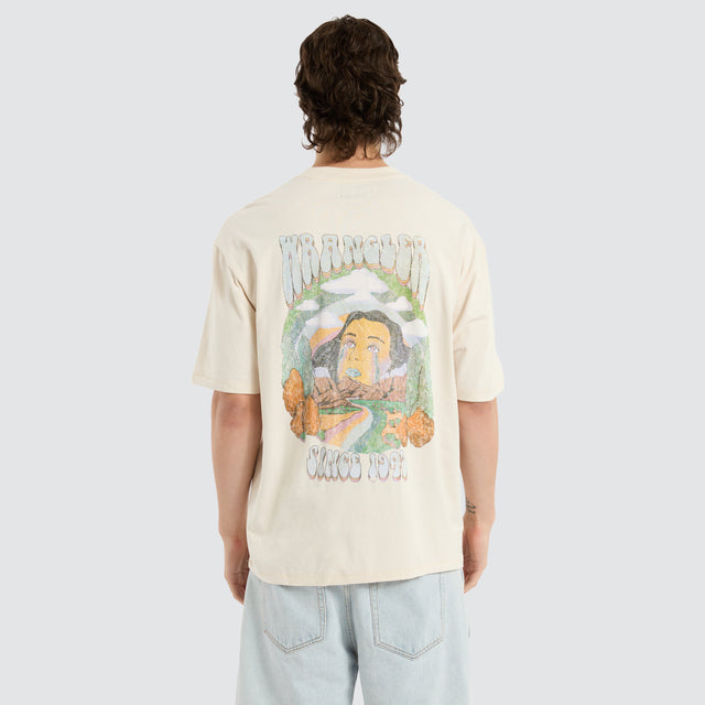 model wears Rainbow Tears Baggy Tee White T-Shirts White - image 1