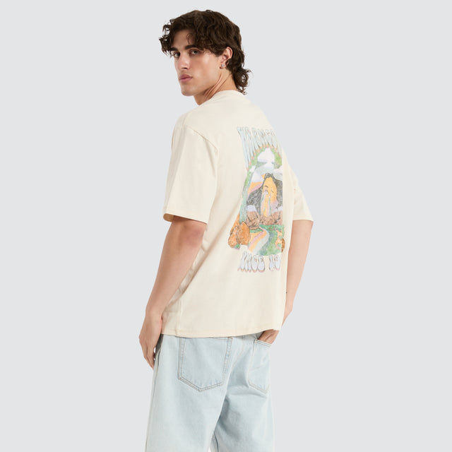 model wears Rainbow Tears Baggy Tee White T-Shirts White - image 6
