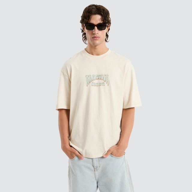model wears Rainbow Tears Baggy Tee White T-Shirts White - image 5