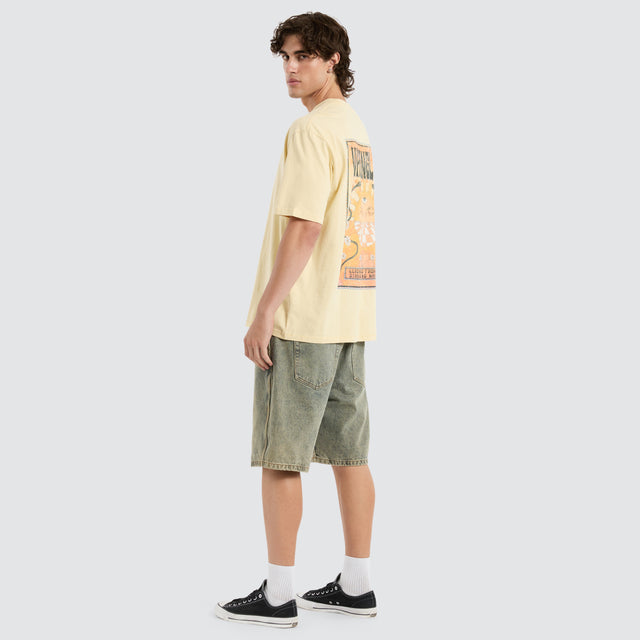 model wears Mind Mirage Slacker Tee White T-Shirts White - image 5