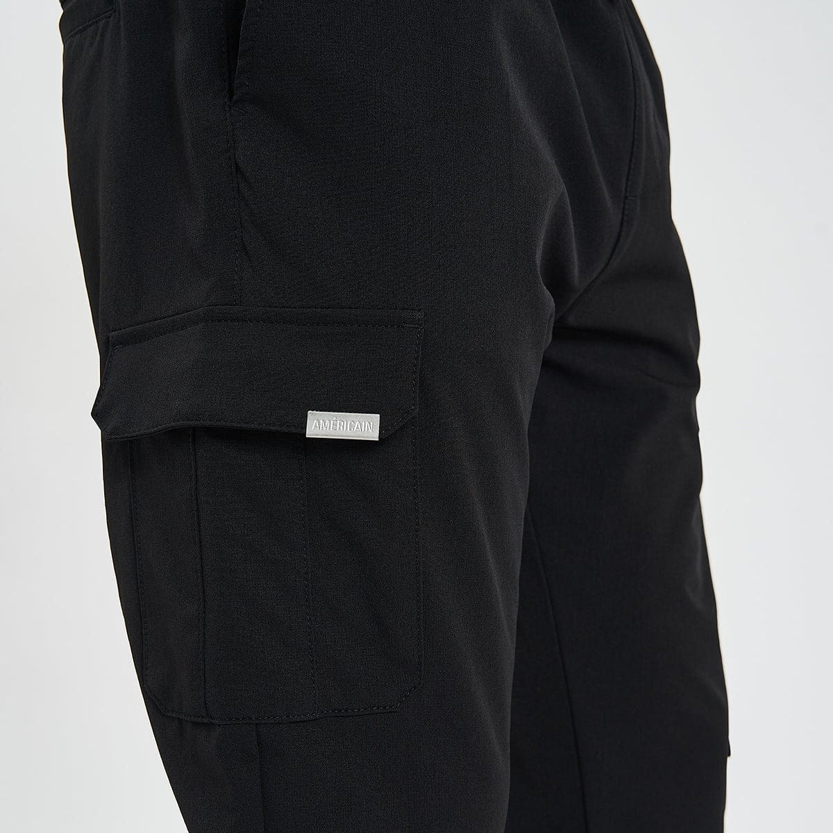 Allegory Skinny Cargo Pants Black Neverland Store