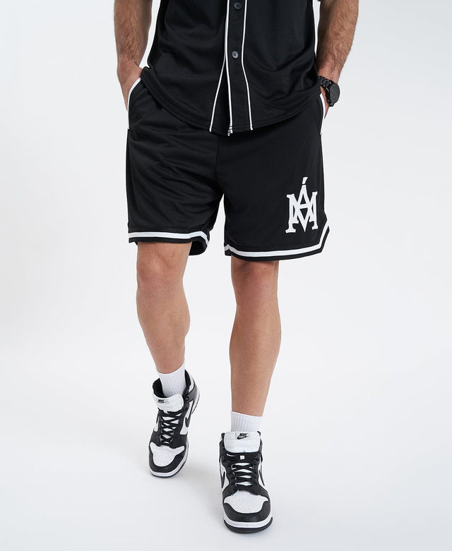 Americain Banner Basket Ball Short - Jet Black BLACK