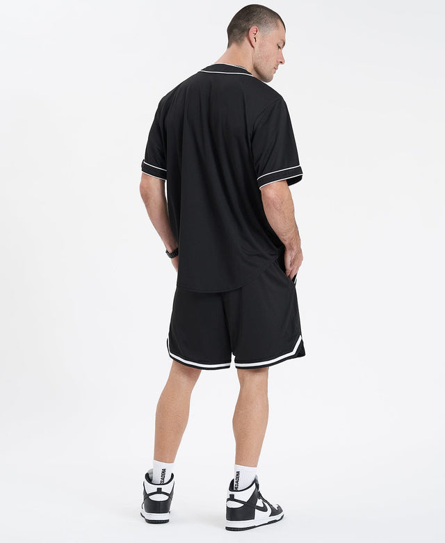 Americain Banner Basket Ball Short - Jet Black BLACK