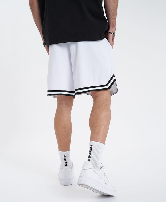 Americain Banner Basket Ball Short - White WHITE