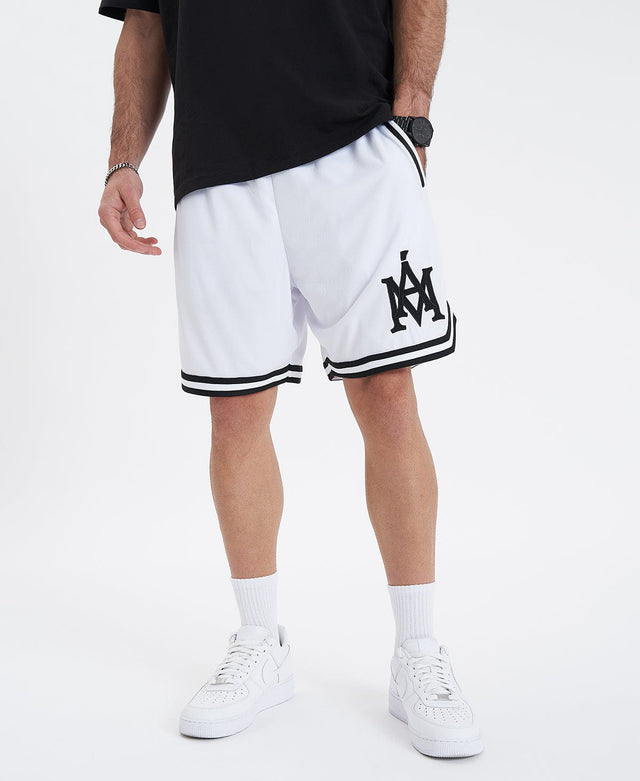 Americain Banner Basket Ball Short - White WHITE