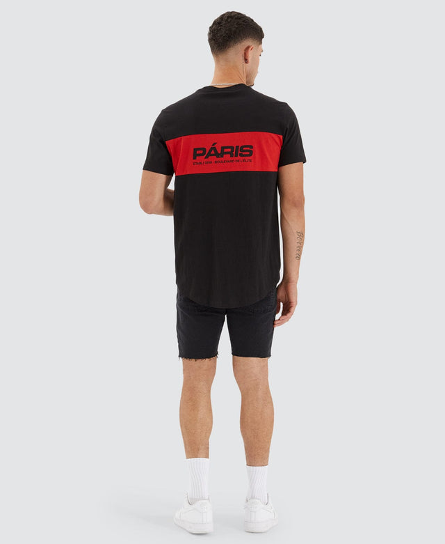 Americain Bolivia Dual Curved Tee Jet Black/Red