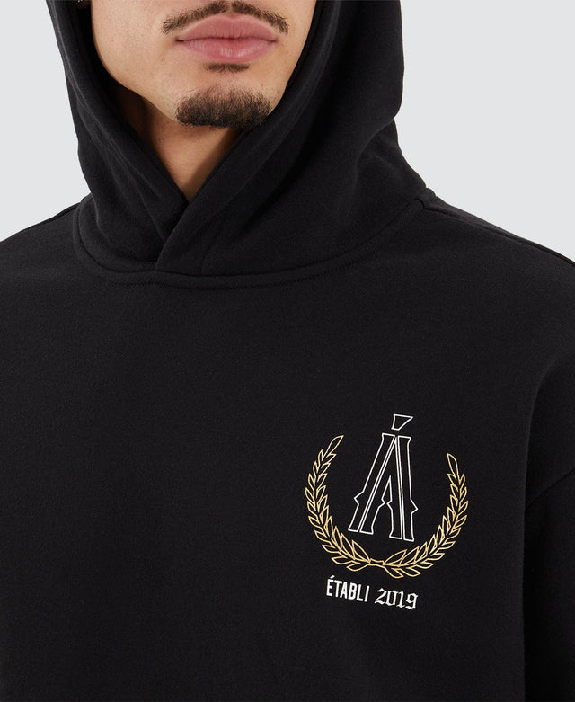 Americain Bonvil Heavy Relaxed Hoodie Jet Black