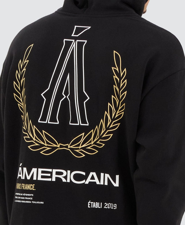 Americain Bonvil Heavy Relaxed Hoodie Jet Black