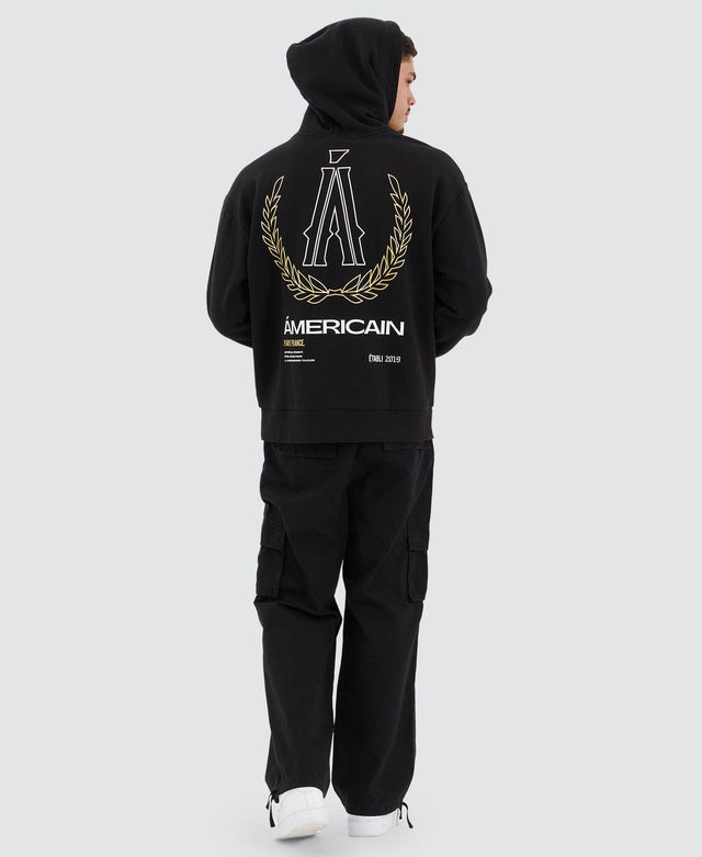 Americain Bonvil Heavy Relaxed Hoodie Jet Black