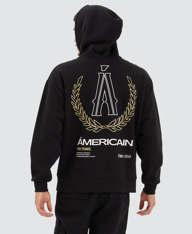 Americain Bonvil Heavy Relaxed Hoodie Jet Black